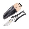 Sun Joe Carbon Steel Pruner/Secateurs with Genuine Leather Holster and Non-Slip Grip NJPSC1